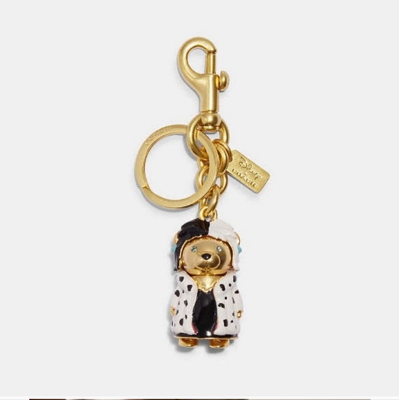 Coach Handbags - NWT! Coach Cruella De Vil Bear Bag Charm!